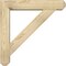 Ekena Millwork Traditional Craftsman Rough Sawn Bracket w/ Offset Brace, Douglas Fir, 6"W x 28"D x 28"H BKT0604X28X28TRA04RDF - alternate 3